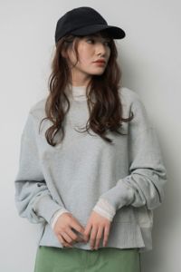 プリント入BIGプルオーバー
