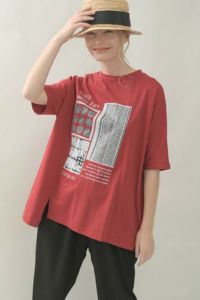 ドットパッチワークプルオーバー