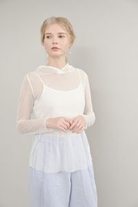 長袖メッシュフードプルオーバー【定番】2024