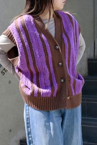 モールストライプベスト