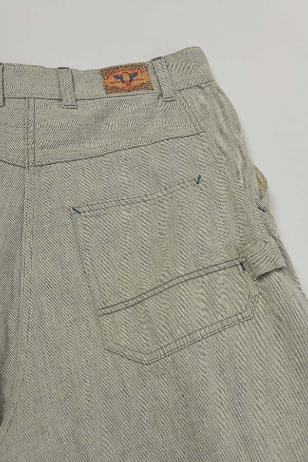 リサイクルデニムダブルニーペインターパンツ | メゾンドアムウ