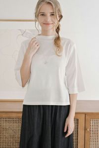 ボトルネックショートプルオーバー【定番】