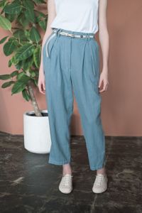 サイドスリットタックパンツ