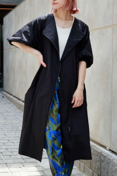akane femme アカネ あむう フードコート ロングコート　異素材 akane femme アカネ あむう フードコート ロングコート 異素材
