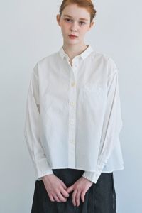 綿フレアーシャツ