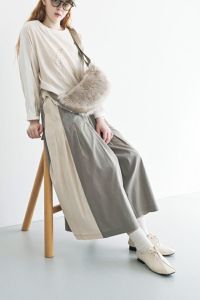 【お届け最短】サイド切替タックパンツ