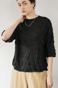 シワ半袖プルオーバー【定番】2025aw