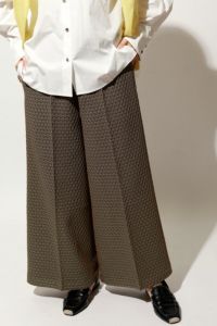 ダマスク柄JQワイドパンツ