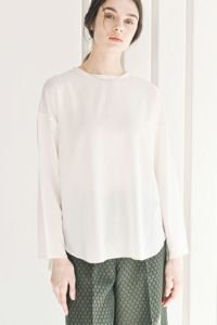 トリコットシフォンプルオーバー