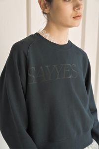 ショート丈裏毛プルオーバー