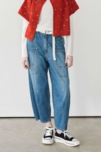 【お届け最短】パッチPバルーンデニム