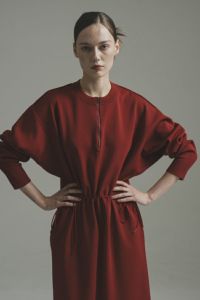 総針編みニットワンピース