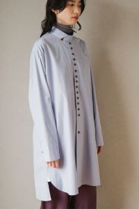 【8月中旬予定】ロングストライプシャツ