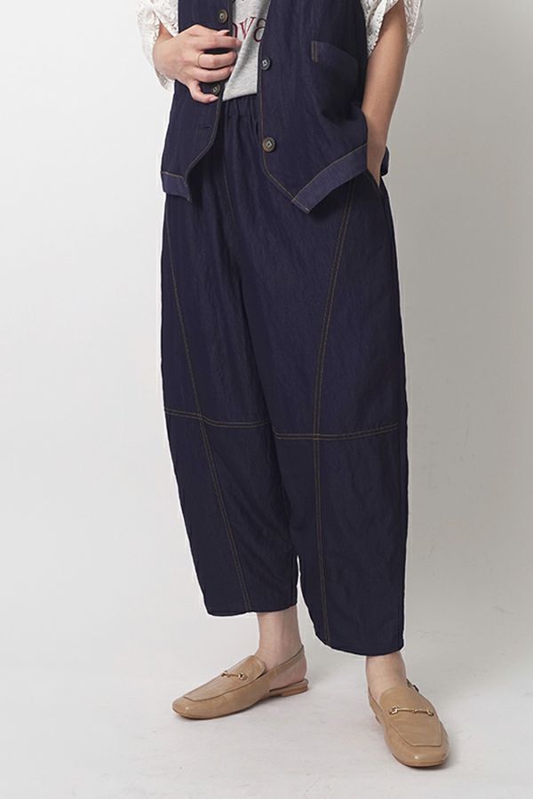 【30%OFF】切り替えコクーンパンツ