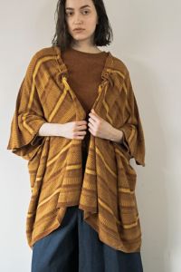 モールポンチョストールカーディガン