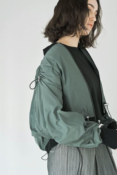 akane femme アカネ あむう チェック柄 ショートコート 美品】akane あむぅ しじら織り チェックコート サッカー素材