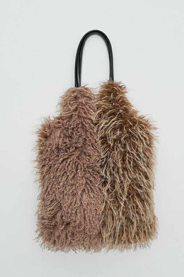 ふんわりフェイクファートートBag(ツートン) | メゾンドアムウ