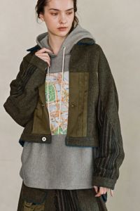 ツイードナイロンジャケット