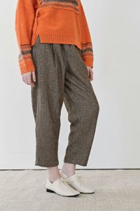 カラーネップヘリンボンパンツ
