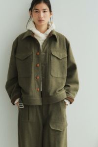ツィードミリタリージャケット