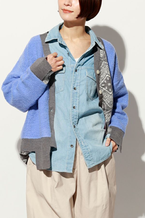 Garance et VioLette❤️新品✨️デニムダブル二ーペインターパンツ リサイクルデニムダブルニーペインターパンツ | メゾンドアムウ