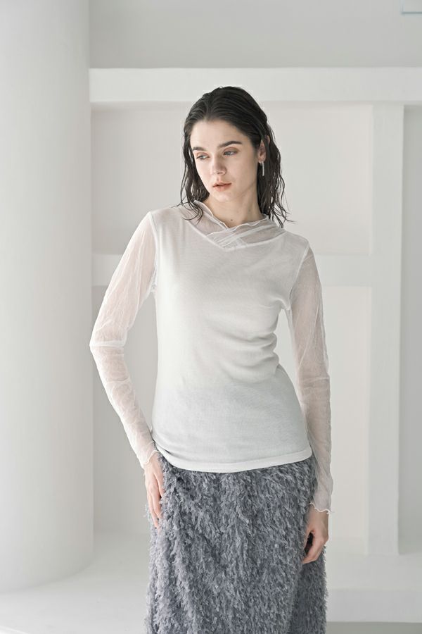 メッシュネックプルオーバー【定番】2025aw | メゾンドアムウ