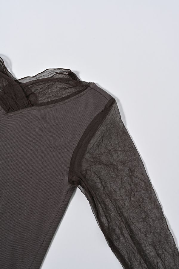 メッシュネックプルオーバー【定番】2025aw | メゾンドアムウ