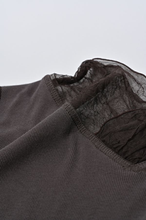 メッシュネックプルオーバー【定番】2025aw | メゾンドアムウ