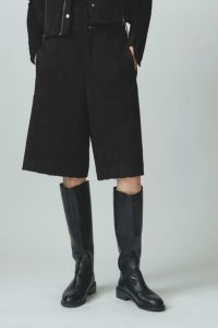 ウールツィード切替ハーフパンツ