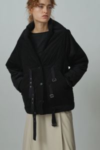 細コーデュロイ中綿ブルゾン