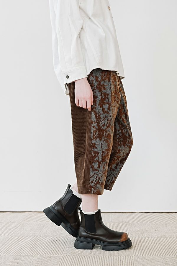 【30%OFF】フロッキーデニム8分丈パンツ