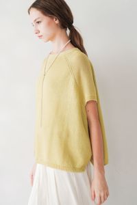 【2月上旬入荷】ペーパーヤーン2WAYプルオーバー