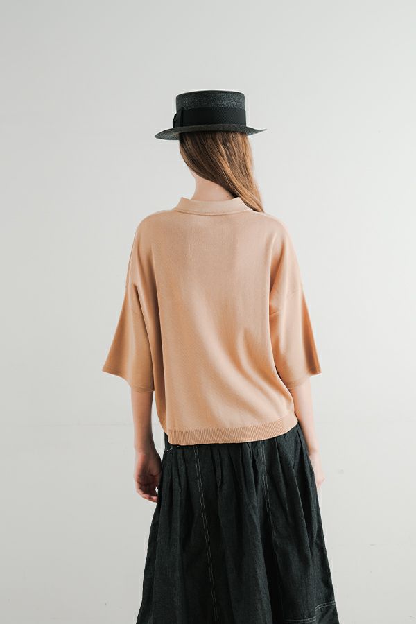 2月上旬入荷】とろみバイカラーシャツ | メゾンドアムウ