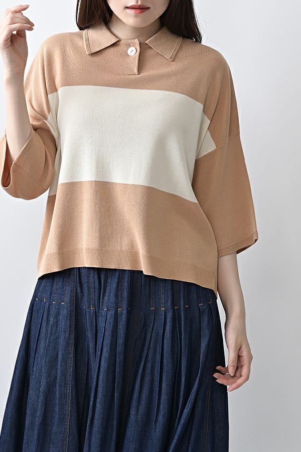 2月上旬入荷】とろみバイカラーシャツ | メゾンドアムウ